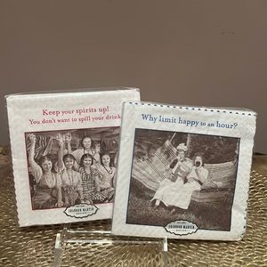 Shannon Martin Design Set/2 Beverage Napkins